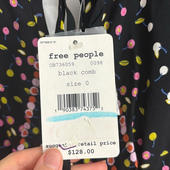 Free People Coryn Mini Dress Open Back Size 0 NWT - Picture 4 of 6